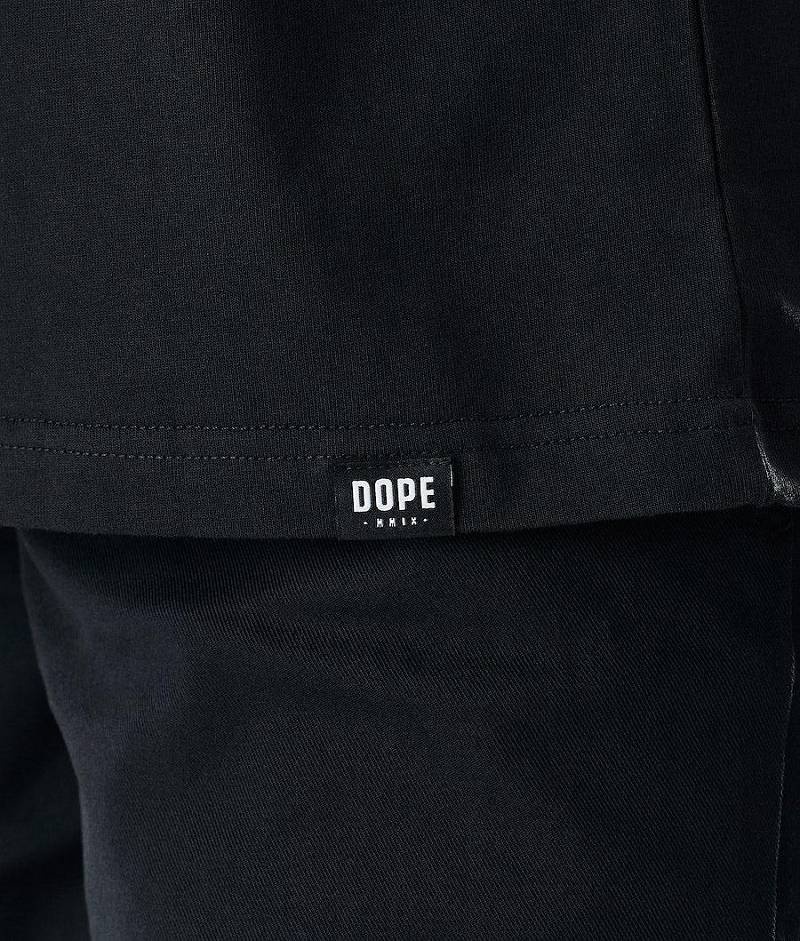 Black Men's Dope Daily T-shirts | India_D1371