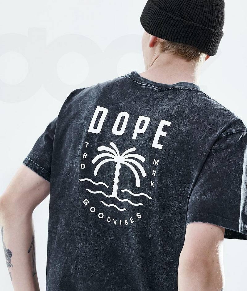 Black Men's Dope Daily T-shirts | India_D2434