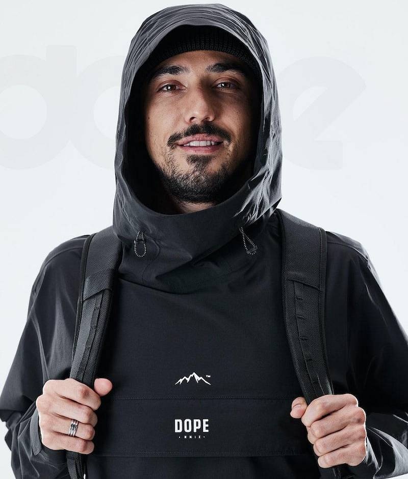 Black Men's Dope Drizzard Outdoor Jackets | India_D1301