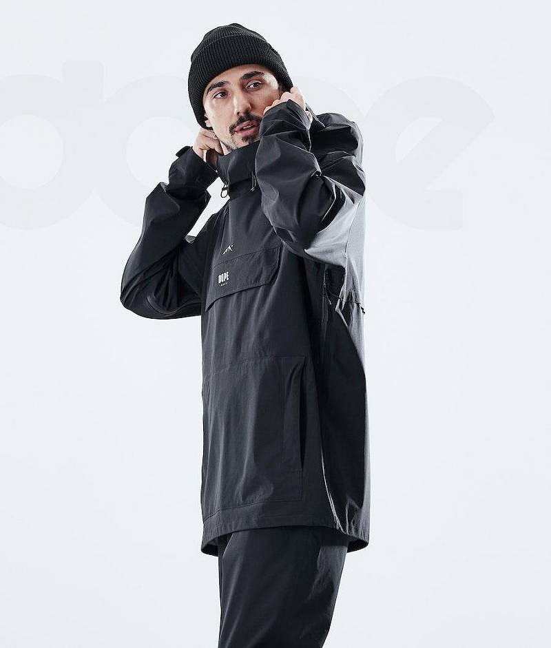 Black Men's Dope Drizzard Outdoor Jackets | India_D1301