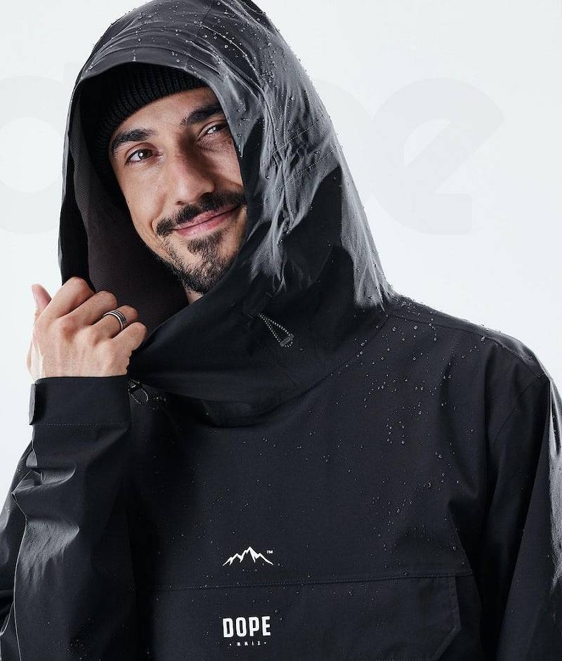 Black Men's Dope Drizzard Outdoor Jackets | India_D1301