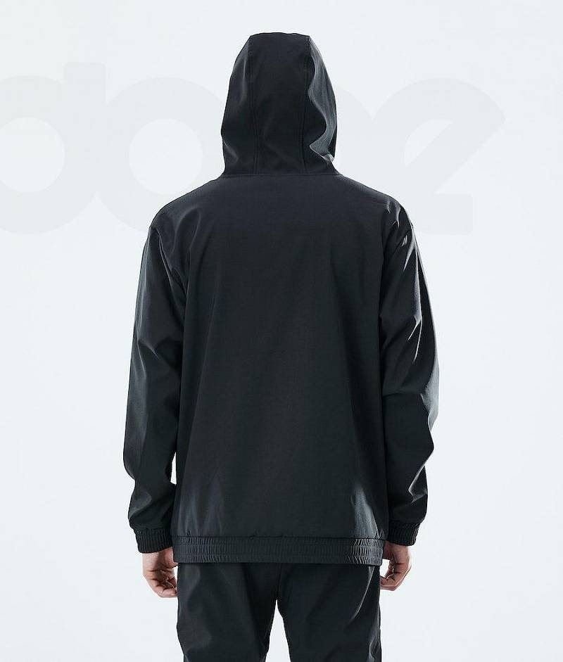 Black Men's Dope Flight Full Zip Hoodies | India_D1674