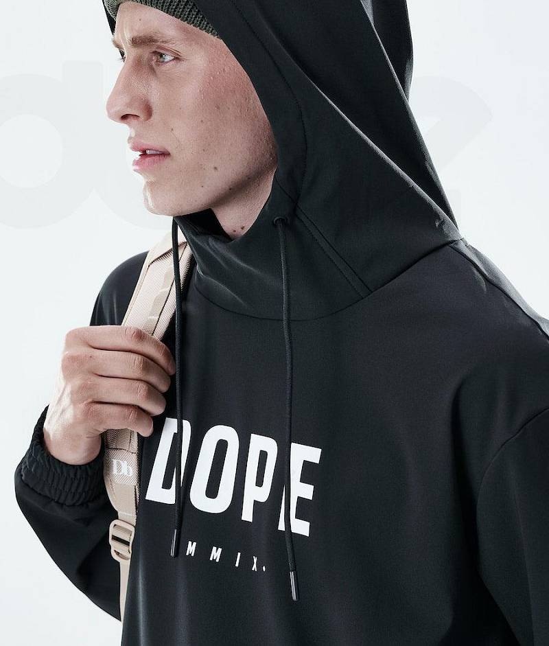 Black Men's Dope Flight Hoodies | India_D1501