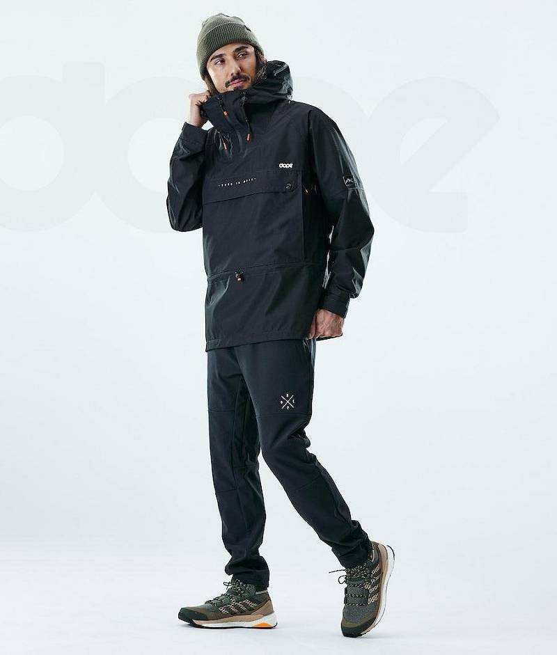 Black Men's Dope Hiker Outdoor Jackets | India_D1220