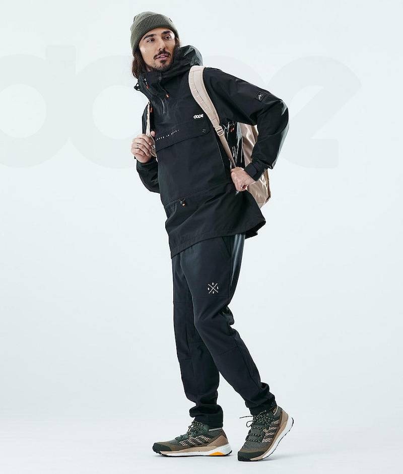 Black Men's Dope Hiker Outdoor Jackets | India_D1220