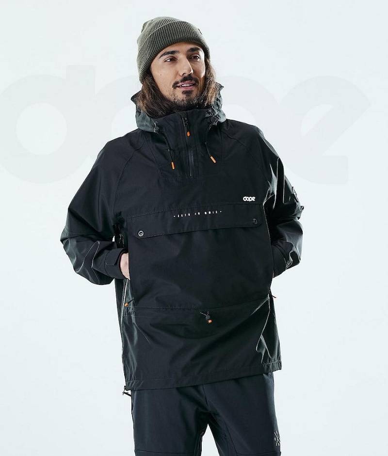 Black Men\'s Dope Hiker Outdoor Jackets | India_D1220