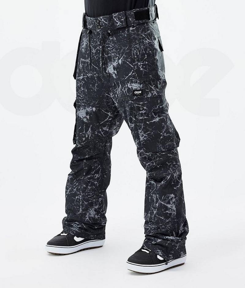 Black Men\'s Dope Iconic Snowboard Pants | India_D1068