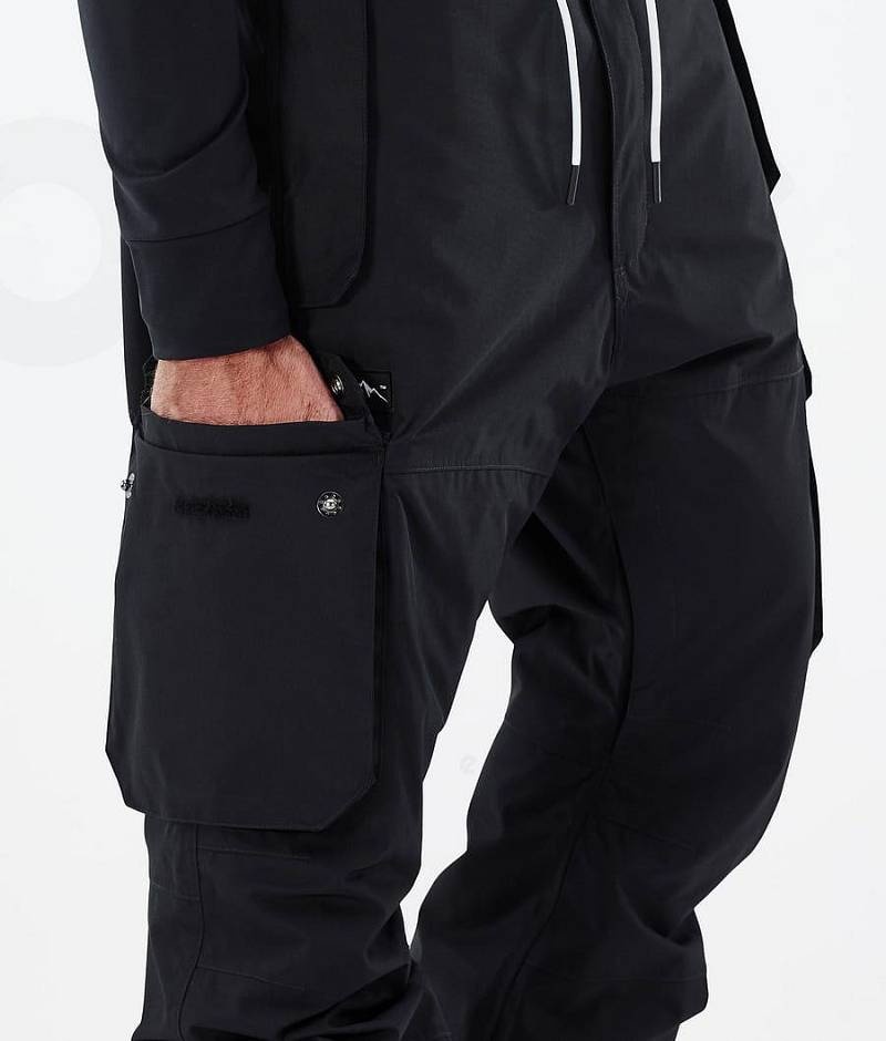 Black Men's Dope Iconic Snowboard Pants | India_D1542