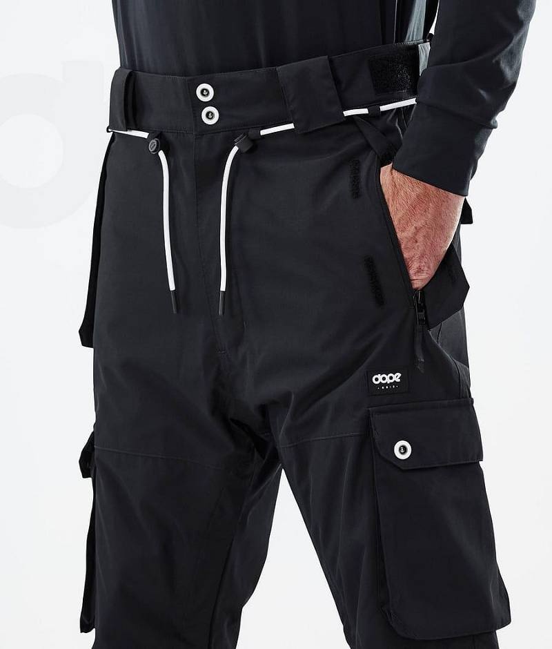 Black Men's Dope Iconic Snowboard Pants | India_D1542