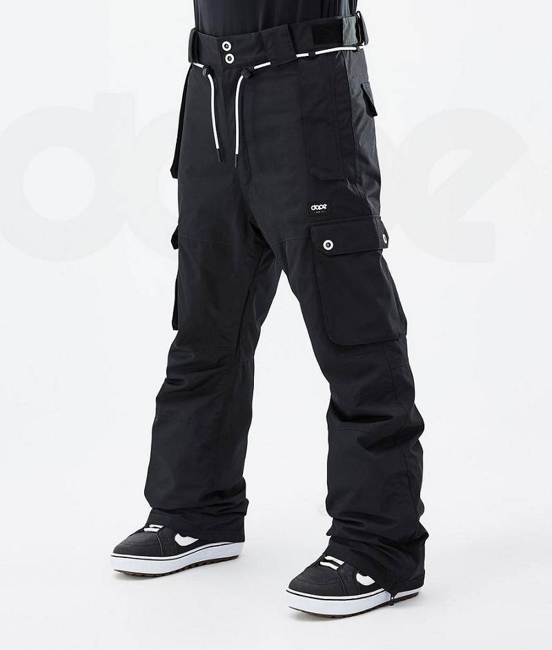 Black Men\'s Dope Iconic Snowboard Pants | India_D1542