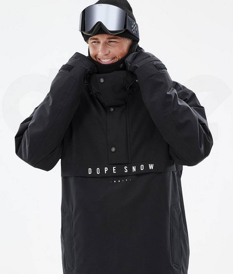 Black Men's Dope Legacy Ski Jackets | India_D2130