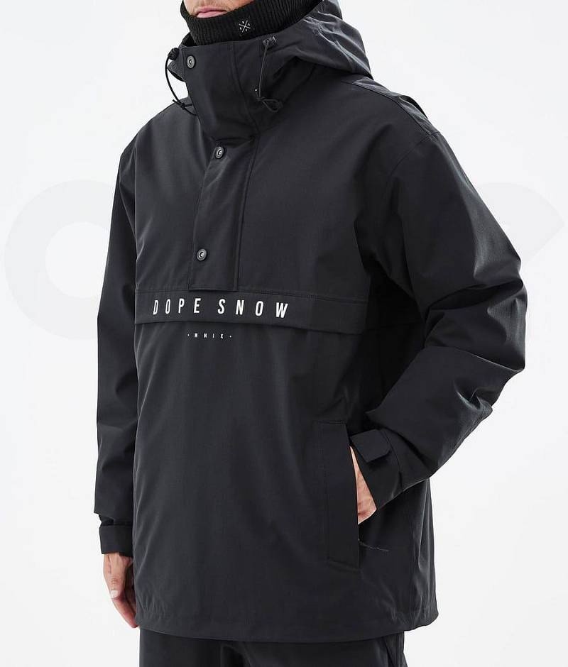 Black Men's Dope Legacy Ski Jackets | India_D2130