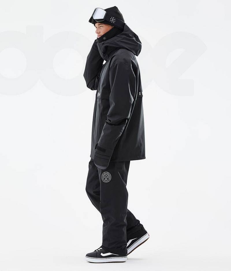 Black Men's Dope Legacy Snowboard Jackets | India_D1311