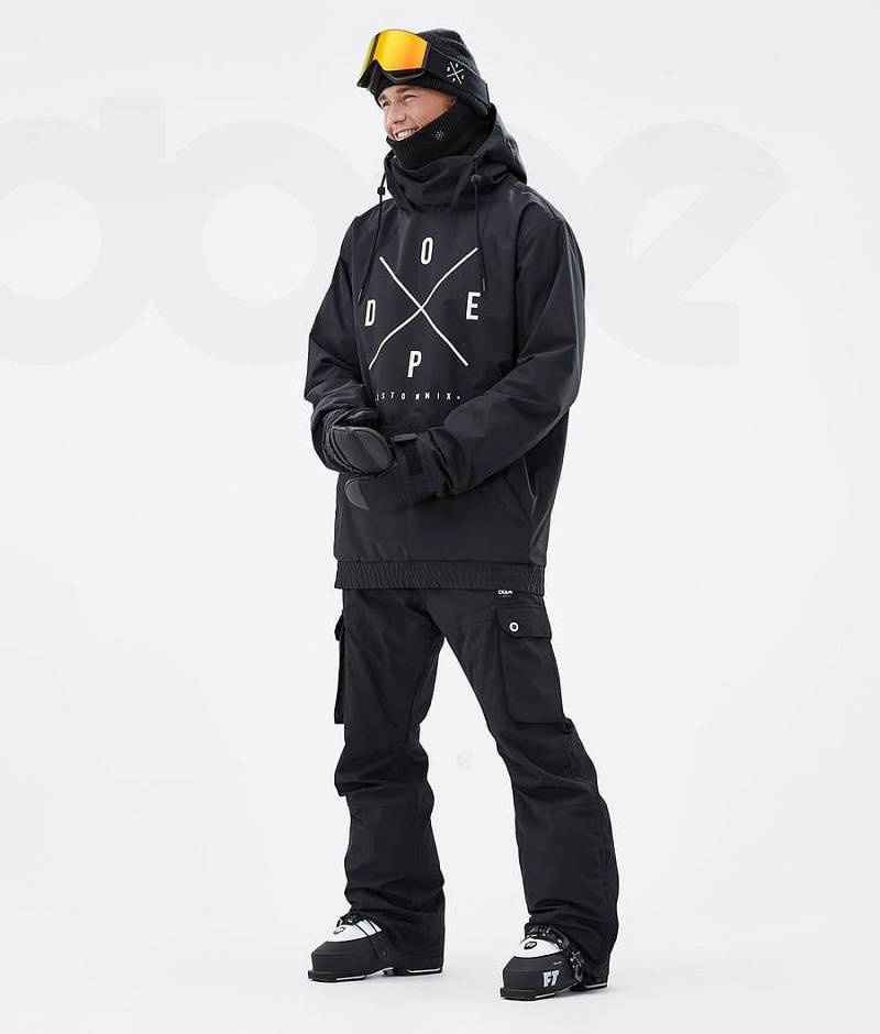 Black Men's Dope Migoo Ski Jackets | India_D2485