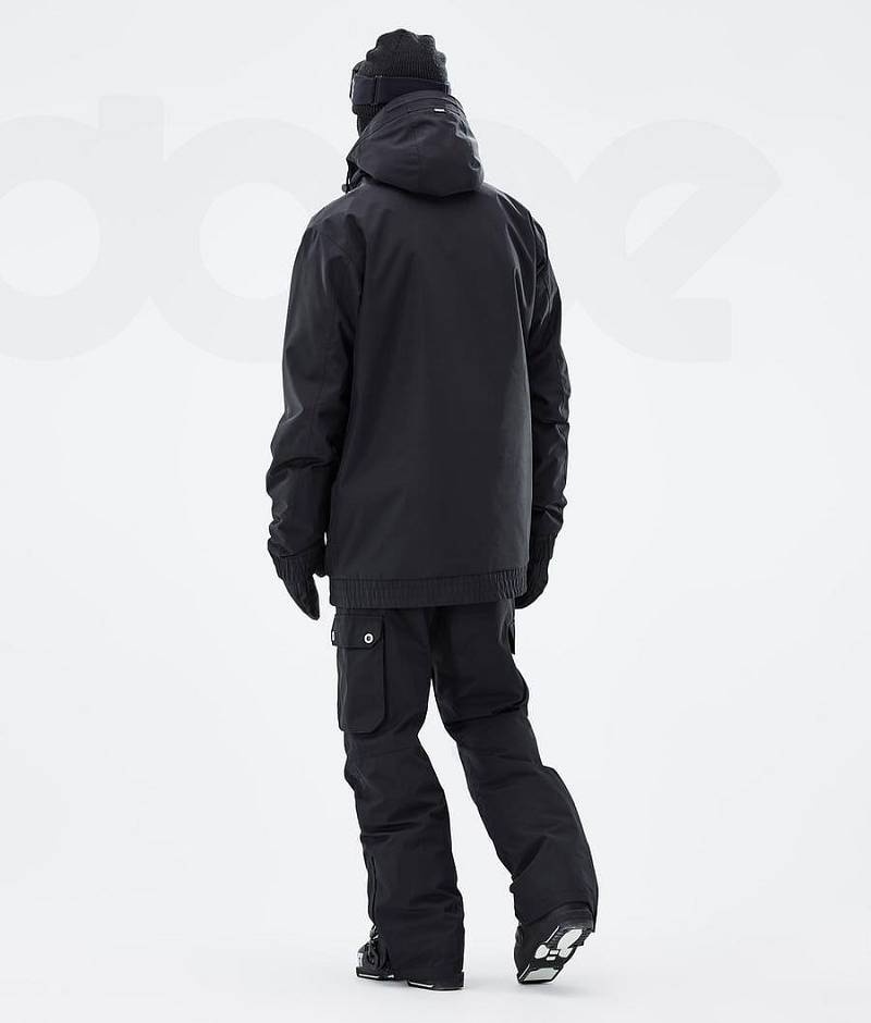 Black Men's Dope Migoo Ski Jackets | India_D2485