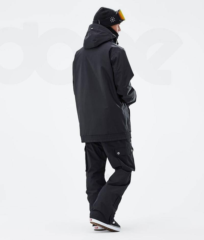 Black Men's Dope Migoo Snowboard Jackets | India_D1778