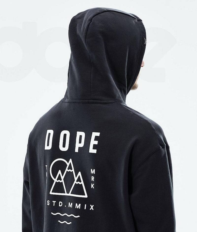 Black Men's Dope Ozed Hoodies | India_D1385