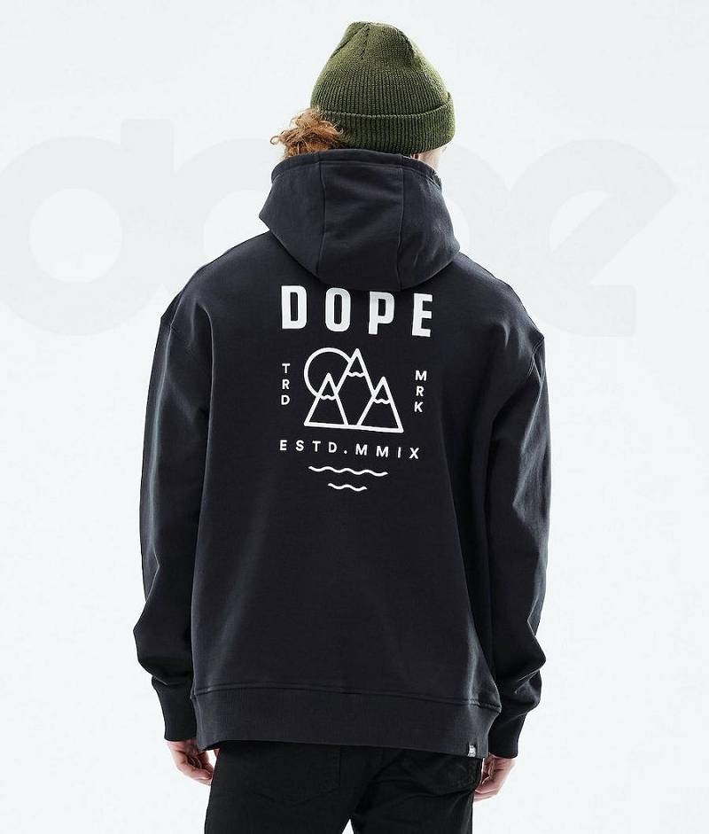 Black Men\'s Dope Ozed Hoodies | India_D1385