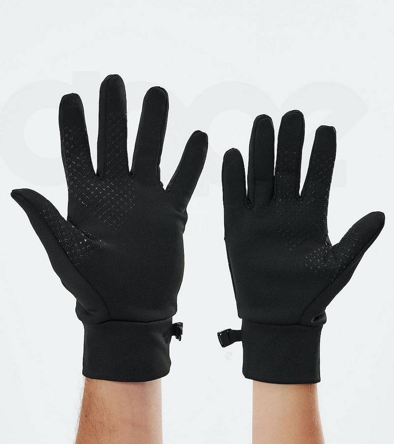 Black Men's Dope Power Snowboard Gloves | India_D2309