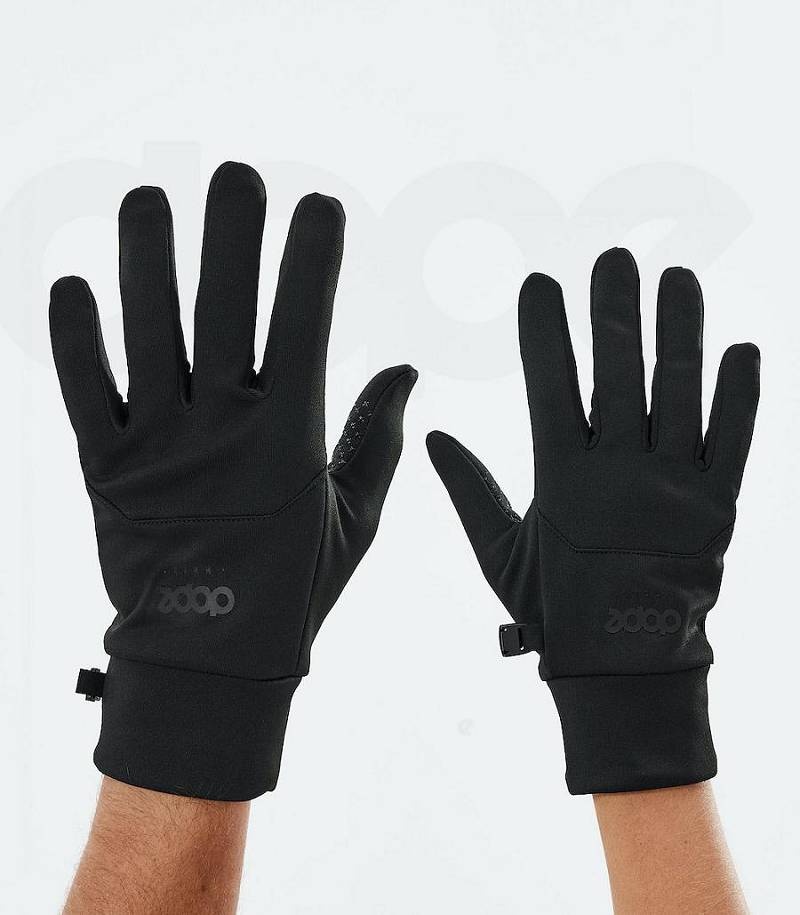 Black Men\'s Dope Power Snowboard Gloves | India_D2309