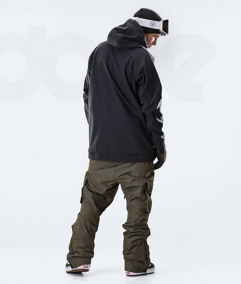 Black Men's Dope Rogue Snowboard Jackets | India_D1708