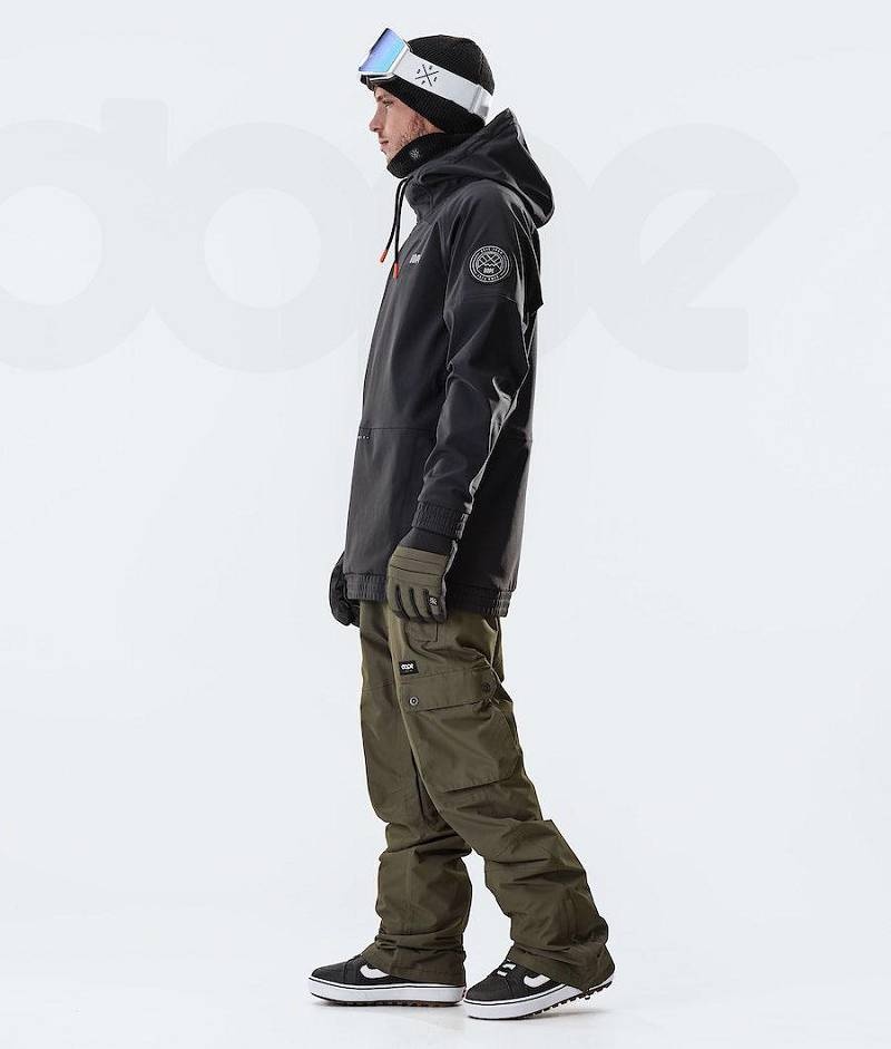 Black Men's Dope Rogue Snowboard Jackets | India_D1708