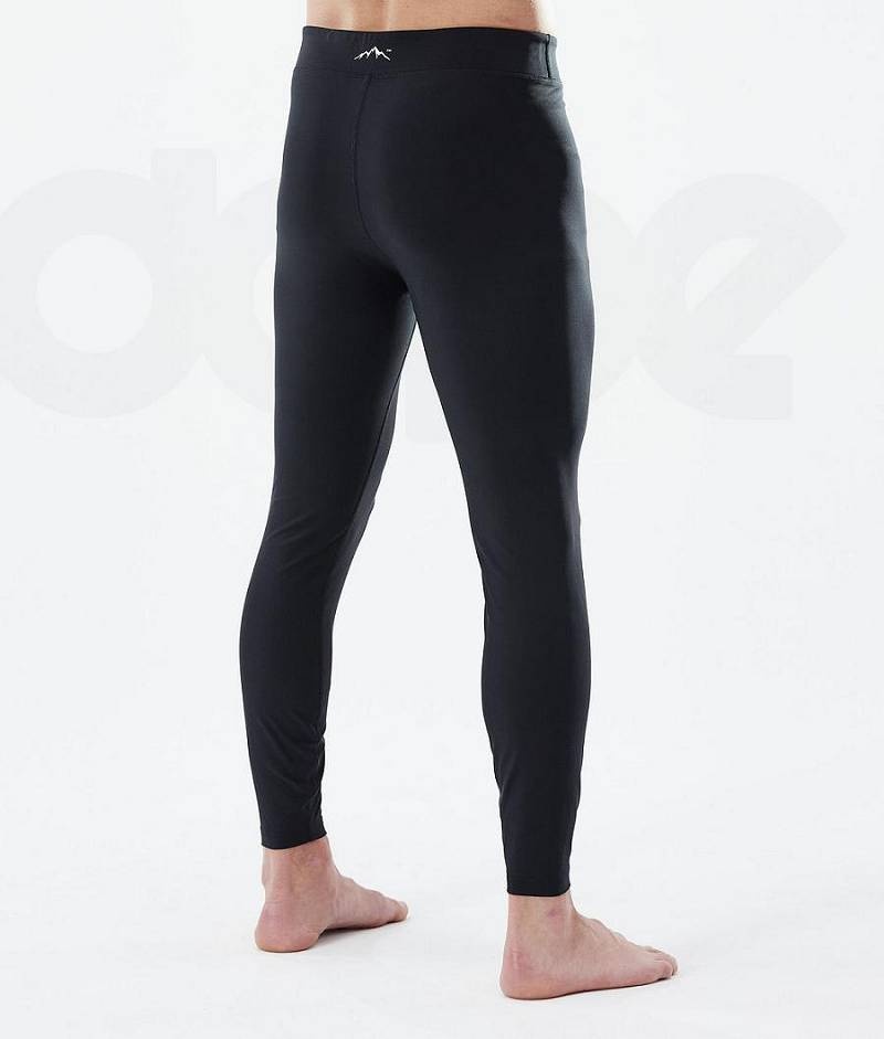 Black Men's Dope Snuggle Base Layer Pants | India_D2459