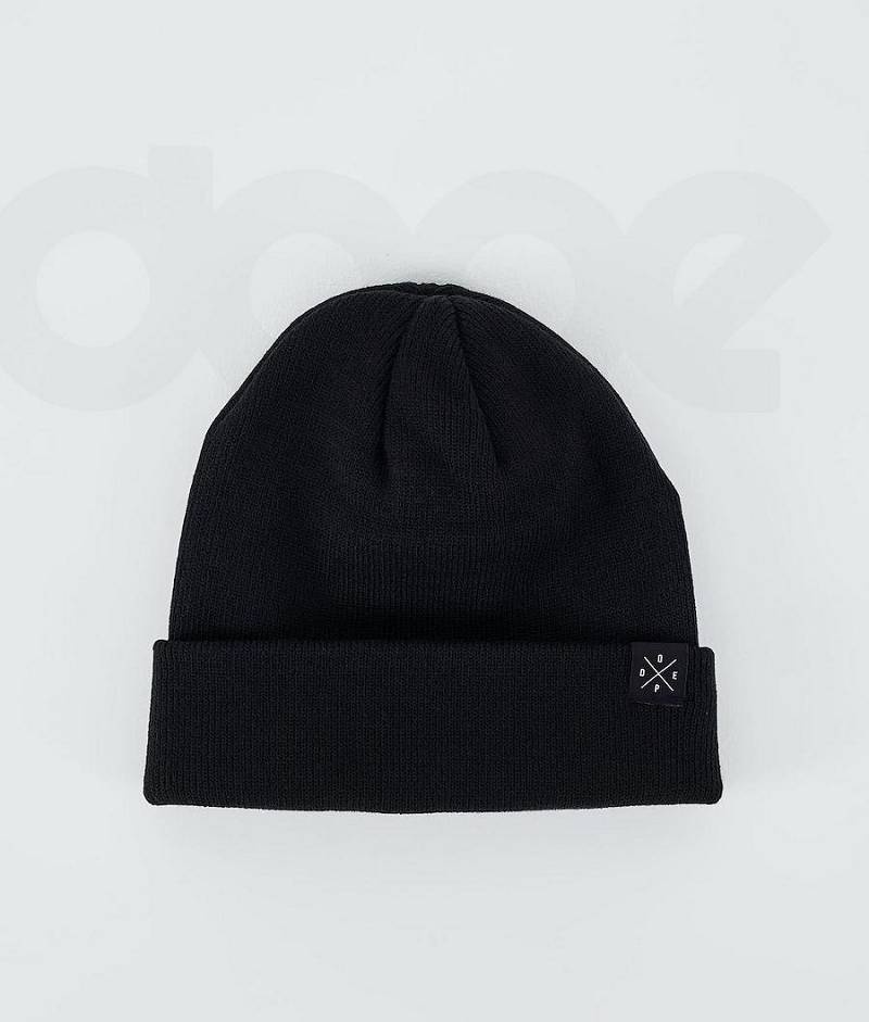 Black Men's Dope Solitude Beanies | India_D2248