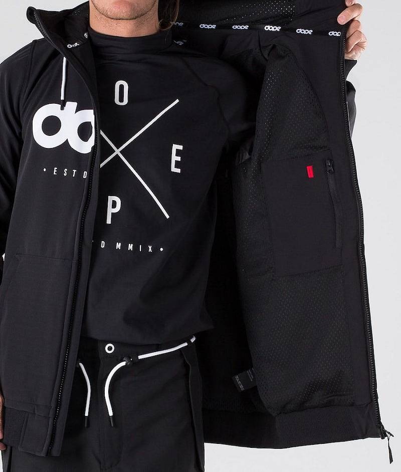 Black Men's Dope Standard DO Snowboard Jackets | India_D2321