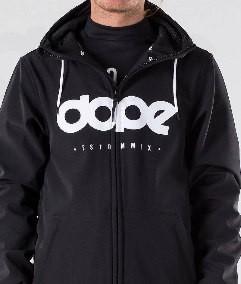 Black Men's Dope Standard DO Snowboard Jackets | India_D2321