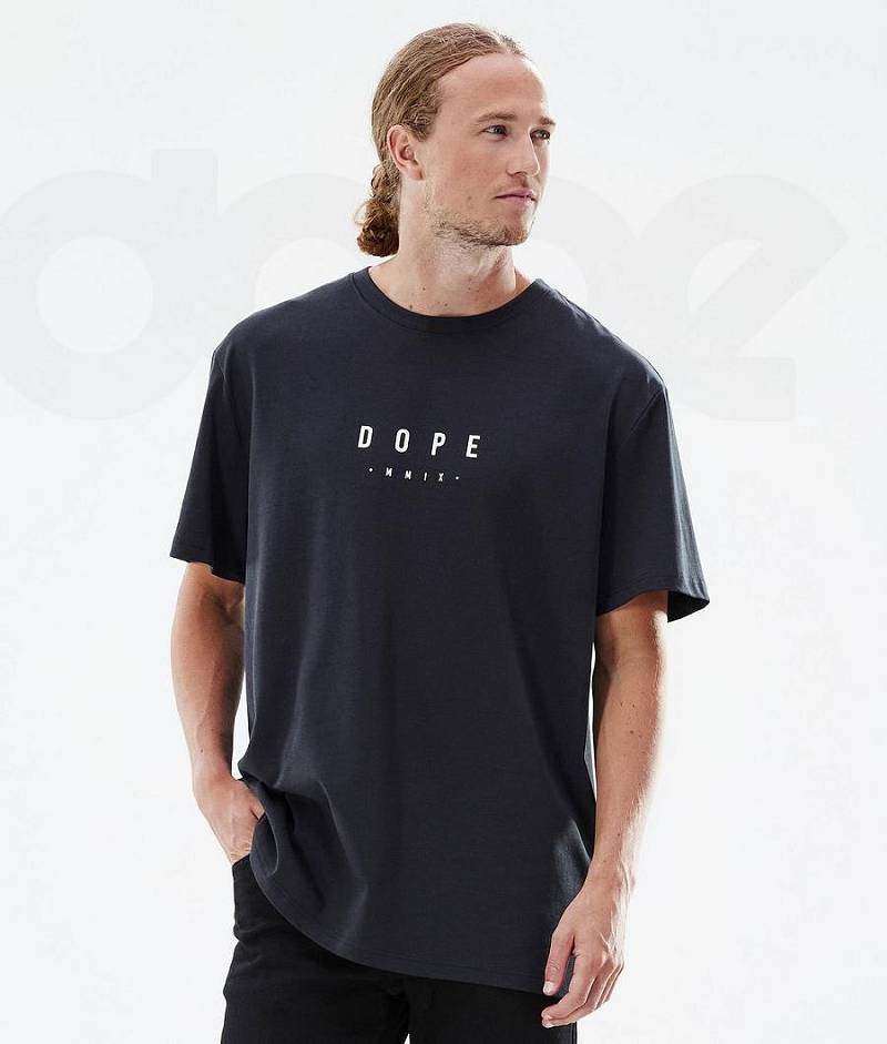 Black Men's Dope Standard T-shirts | India_D1667