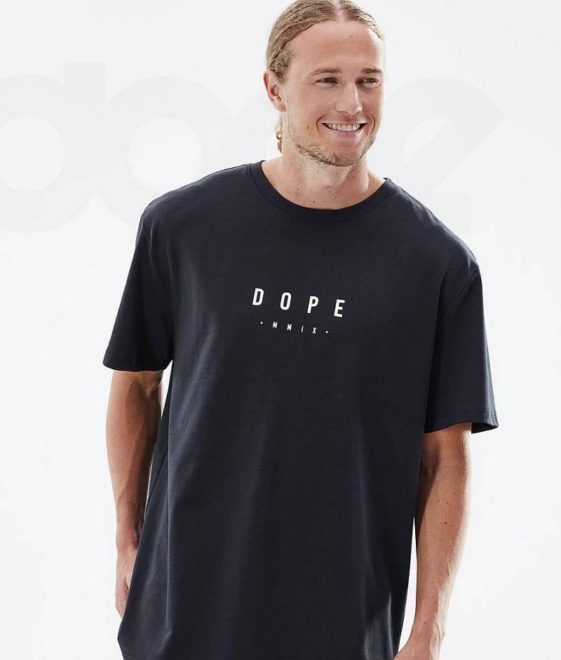 Black Men's Dope Standard T-shirts | India_D1667