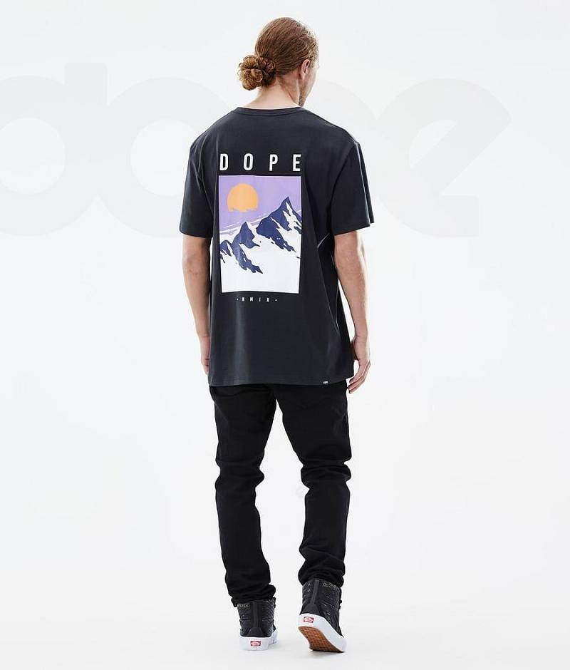 Black Men's Dope Standard T-shirts | India_D1667