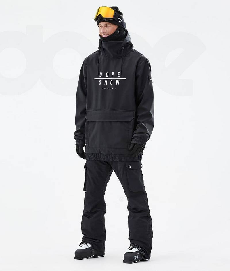 Black Men's Dope Wylie Ski Jackets | India_D1429