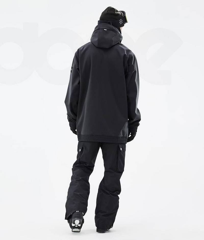 Black Men's Dope Wylie Ski Jackets | India_D1429