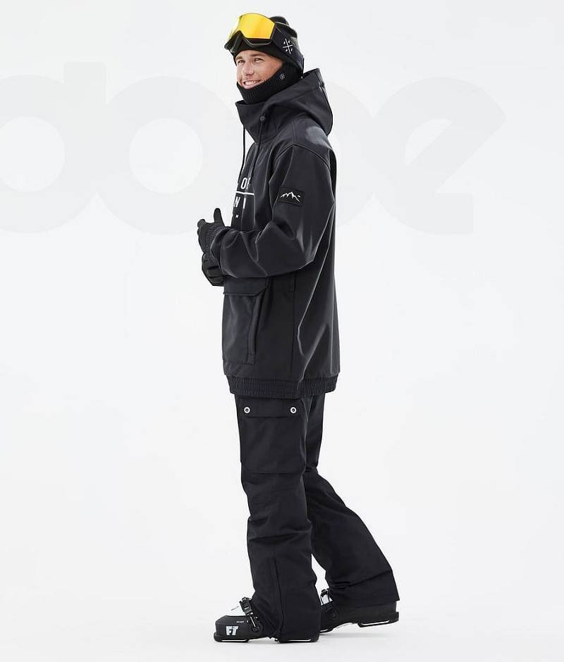 Black Men's Dope Wylie Ski Jackets | India_D1429