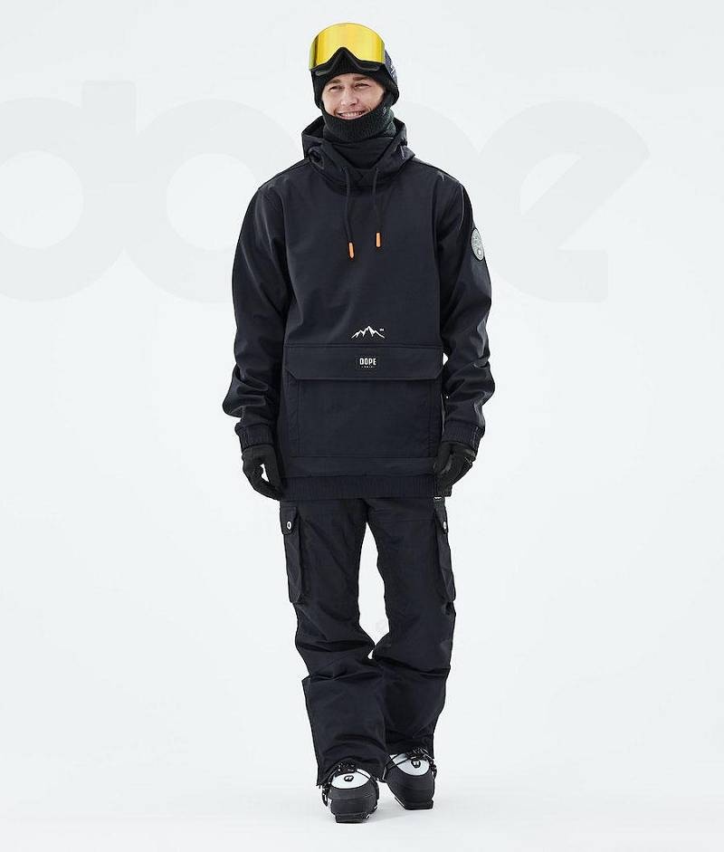 Black Men's Dope Wylie Ski Jackets | India_D1092