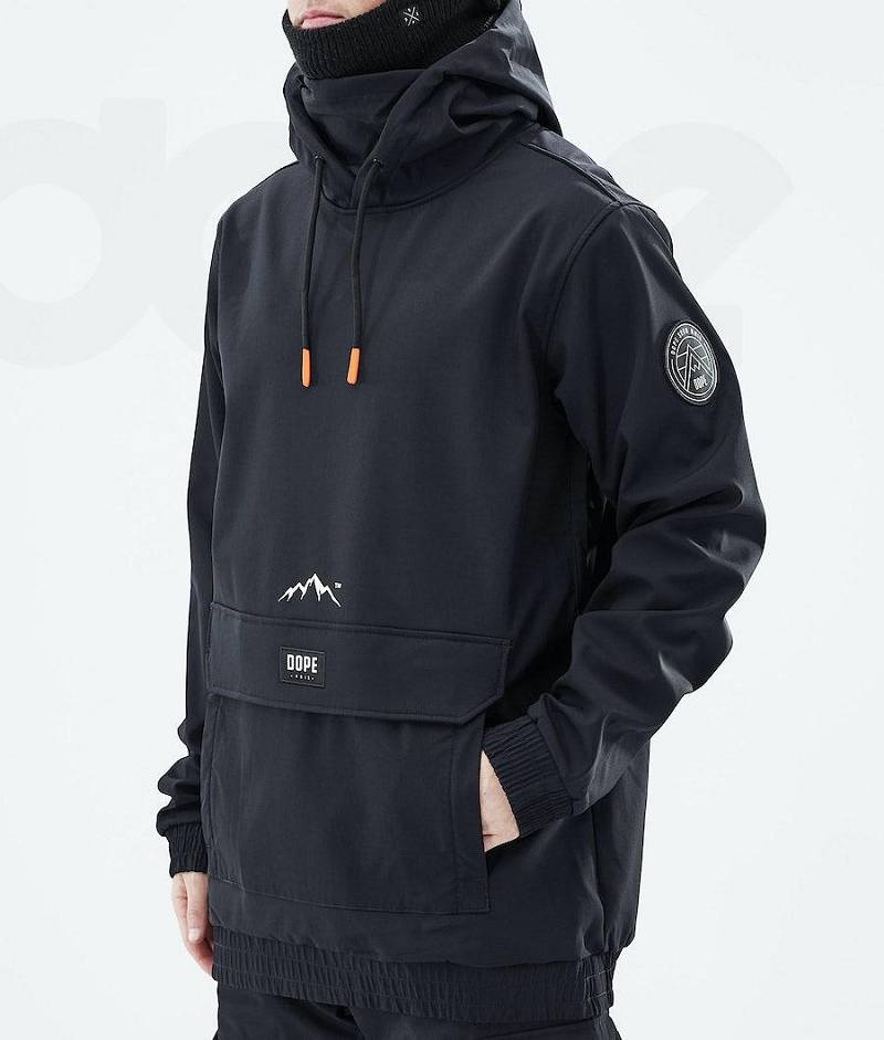 Black Men's Dope Wylie Ski Jackets | India_D1092