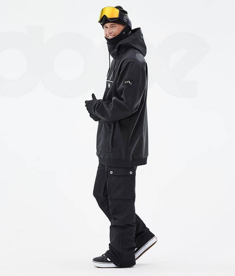 Black Men's Dope Wylie Snowboard Jackets | India_D1837