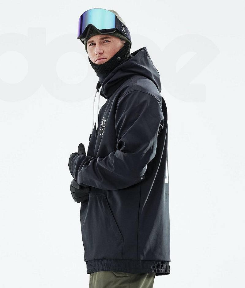 Black Men's Dope Yeti 2021 Snowboard Jackets | India_D1504