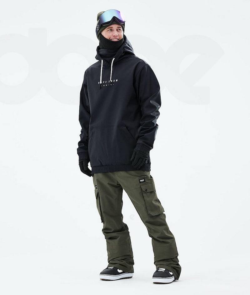 Black Men's Dope Yeti 2021 Snowboard Jackets | India_D1623