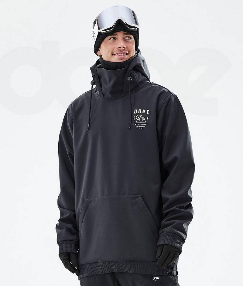 Black Men's Dope Yeti Ski Jackets | India_D1241