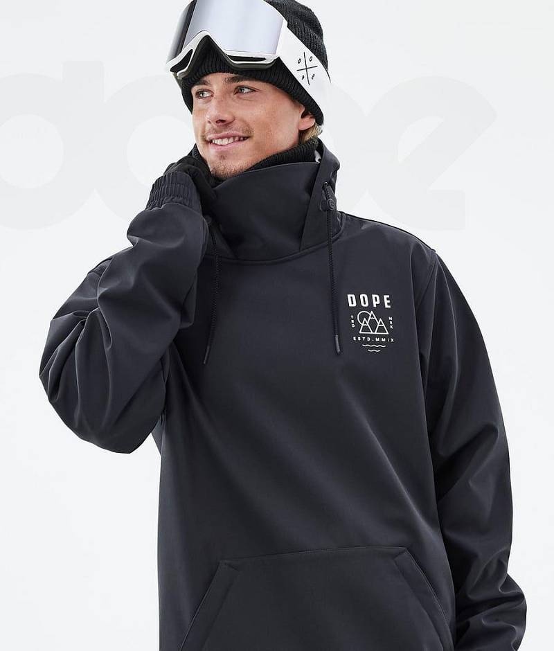 Black Men's Dope Yeti Ski Jackets | India_D1241