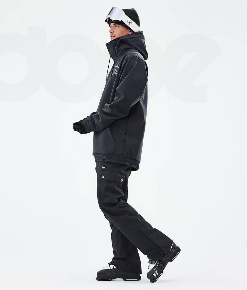 Black Men's Dope Yeti Ski Jackets | India_D1241