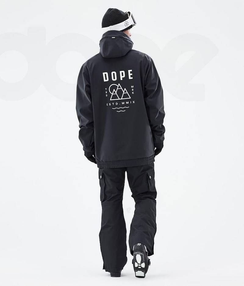 Black Men's Dope Yeti Ski Jackets | India_D1241