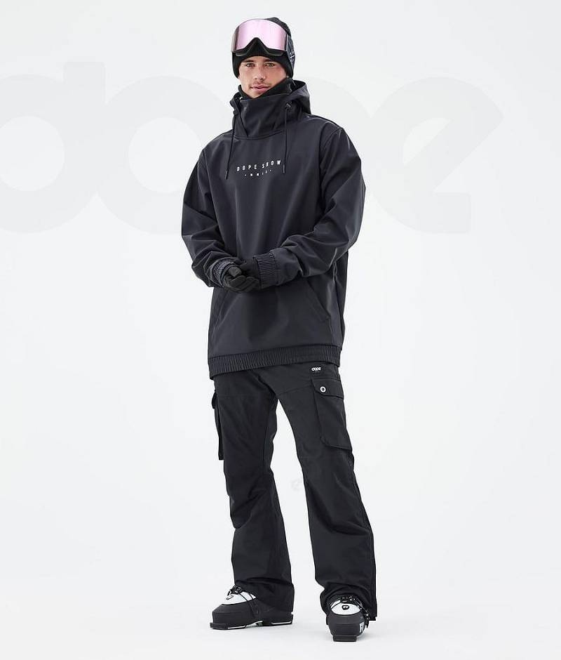 Black Men's Dope Yeti Ski Jackets | India_D1812