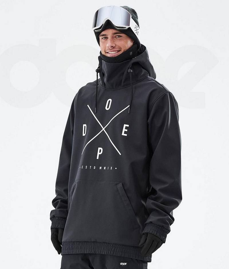 Black Men\'s Dope Yeti Ski Jackets | India_D1543