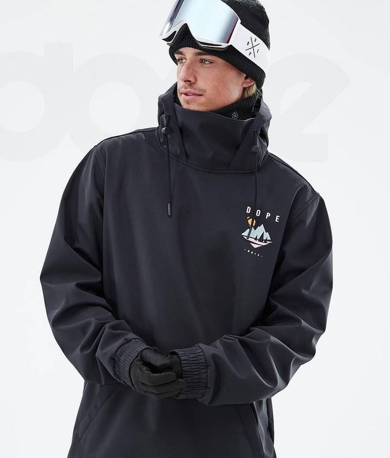 Black Men's Dope Yeti Ski Jackets | India_D1685