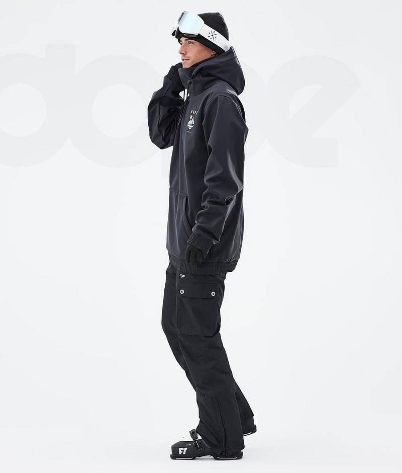 Black Men's Dope Yeti Ski Jackets | India_D1685