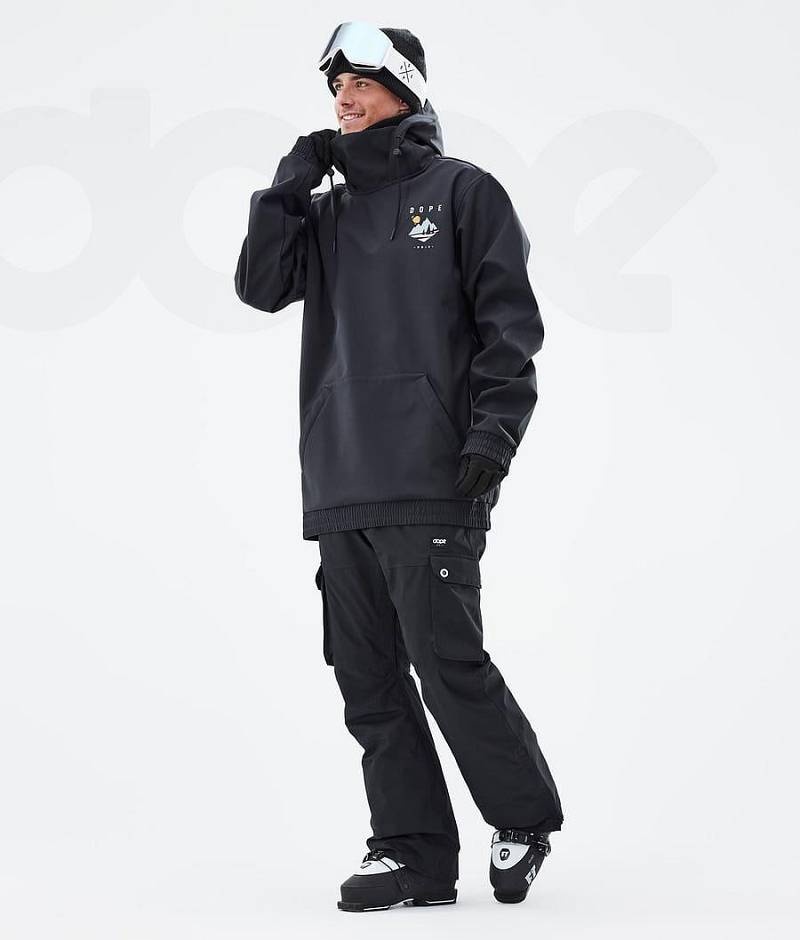 Black Men's Dope Yeti Ski Jackets | India_D1685